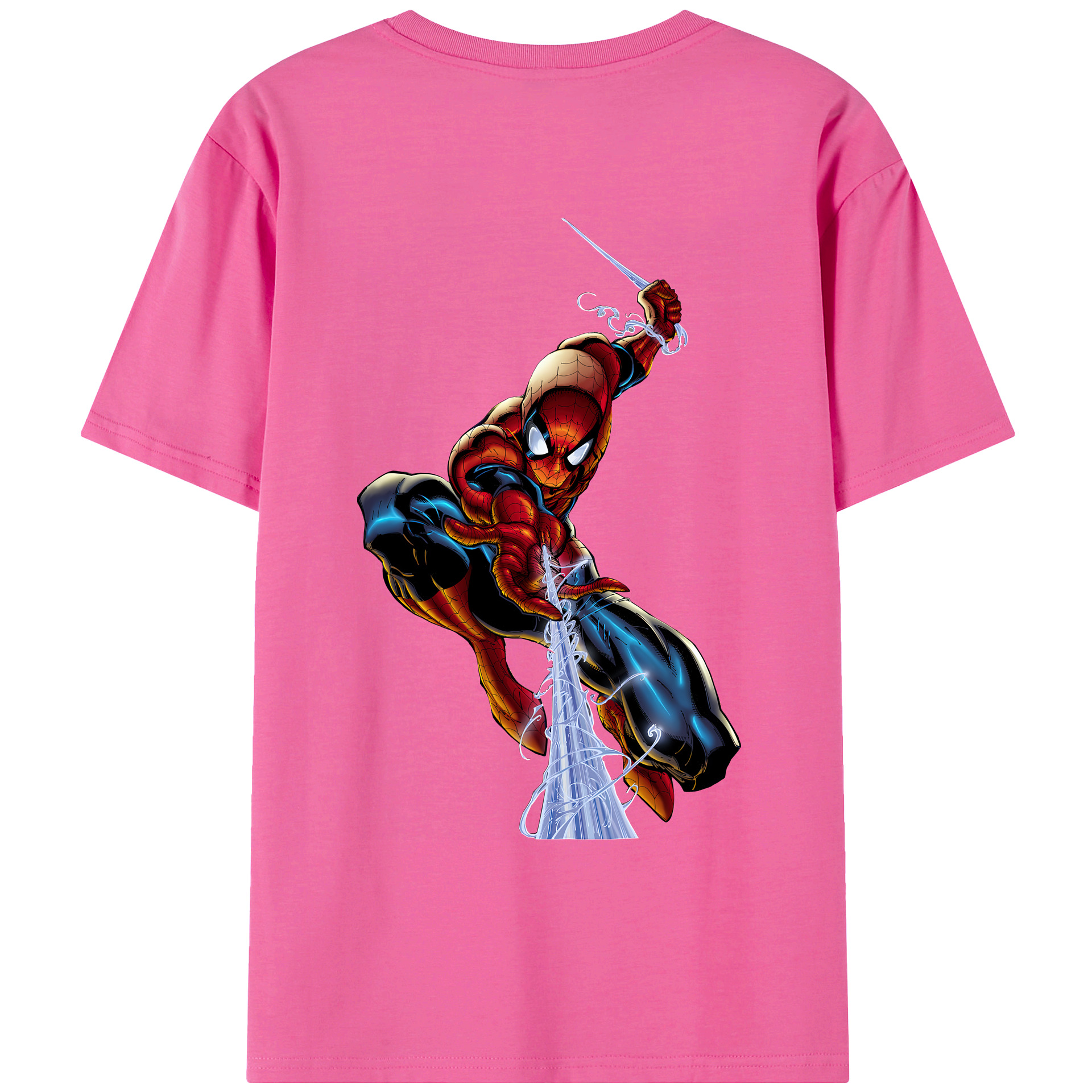 （画像用） Spider Man スパイダーマン レディース半袖Tシャツ(バックプリント)